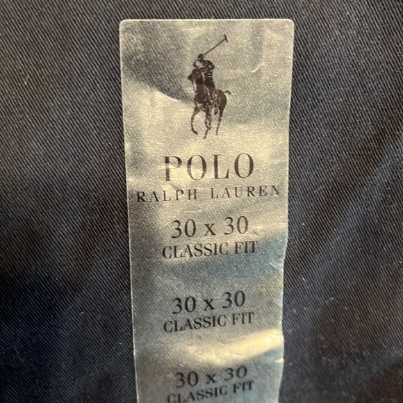 NWT NWT Mens Navy blue pants by Polo Ralph Lauren. Size 30 x 30. Classic Fit - Picture 2 of 11